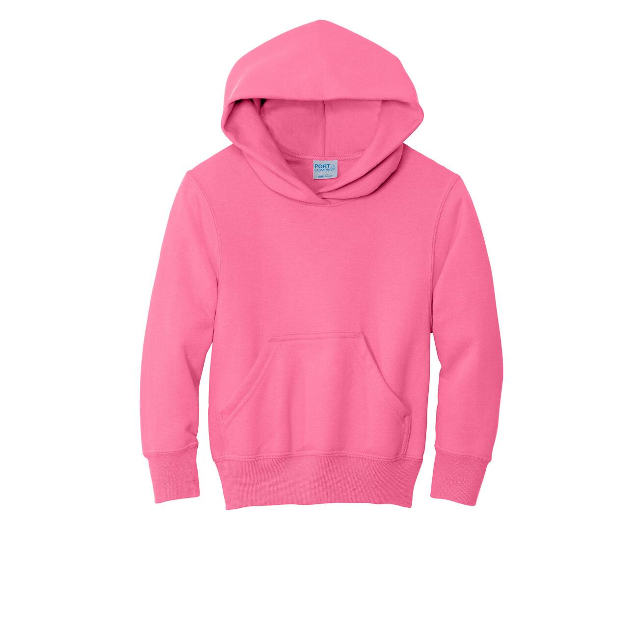 Port & Company® Youth Neon Fleece Pullover Hooded Sweatshirt